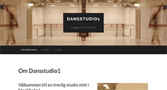 Desktop Screenshot of dansstudio1.se